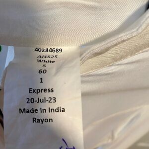 Classic Maxi/Tall White Rayon Dress